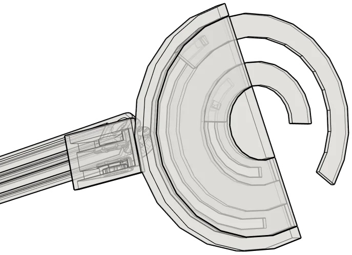 helmet exploded ring assembly view