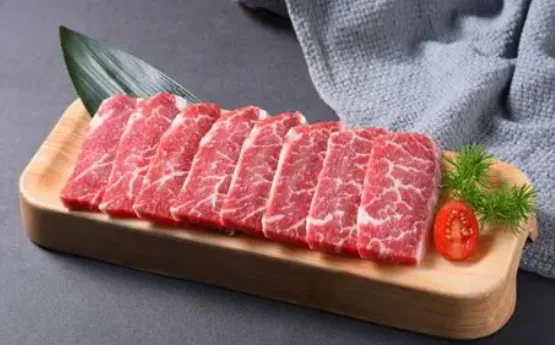 Overlapping meat and fat texture